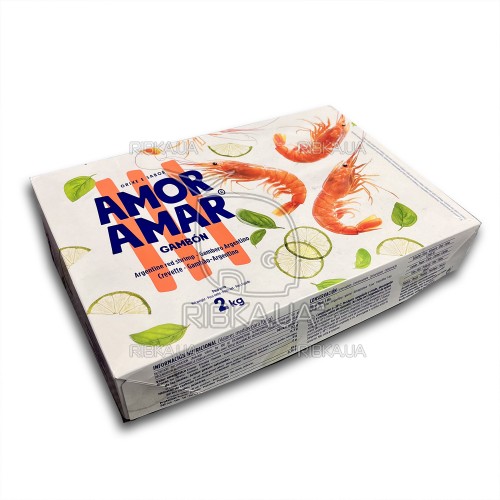 Креветка аргентинська у панцирі без голови с/м 30-55 Amor Amar (2 кг)