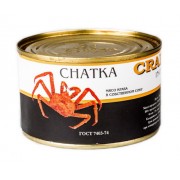 М'ясо краба у власному соку Extra CHATKA з/б (240 г) М'ясо краба у власному соку Extra CHATKA з/б (240 г)